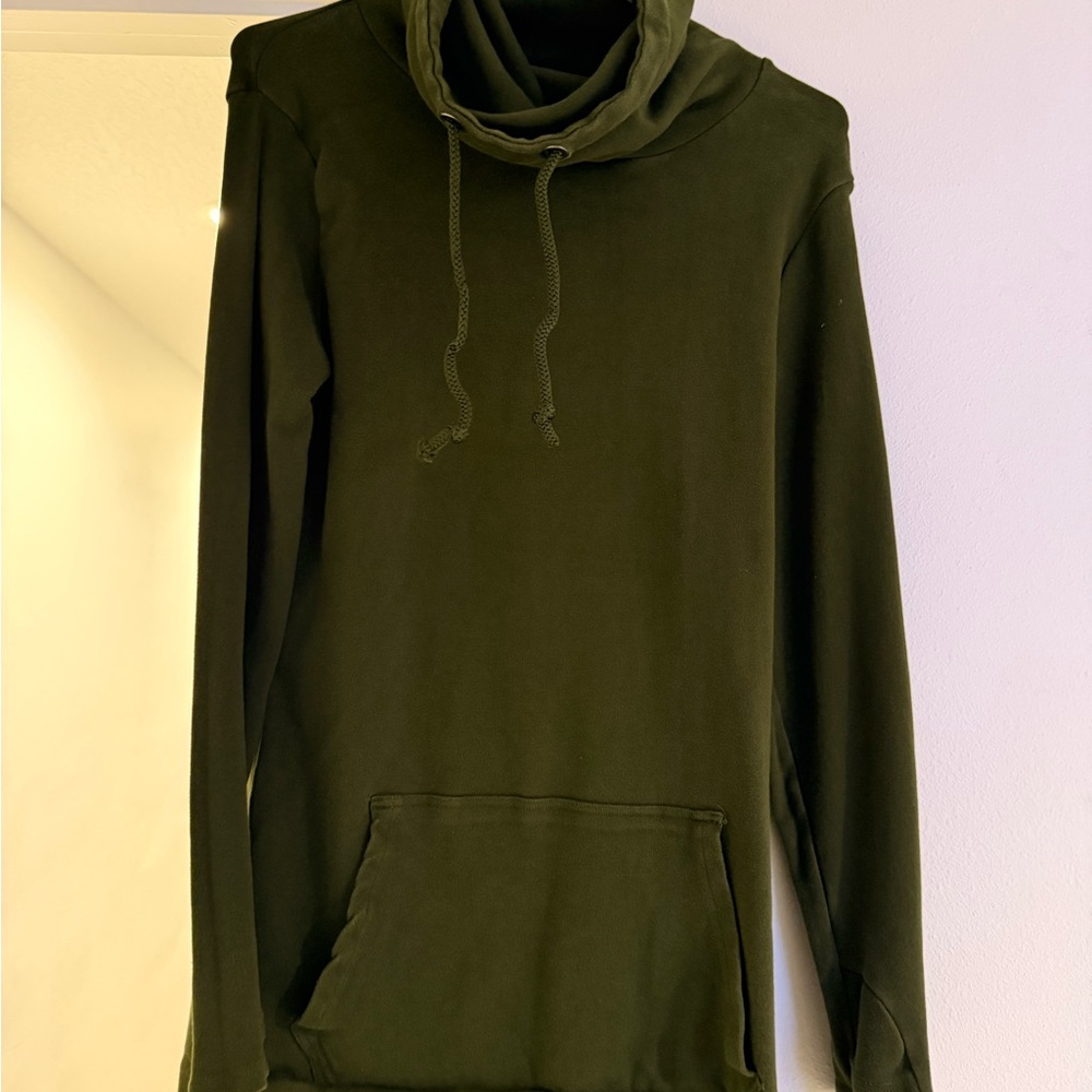 Olive Green Cowl Neck Women's Sweater